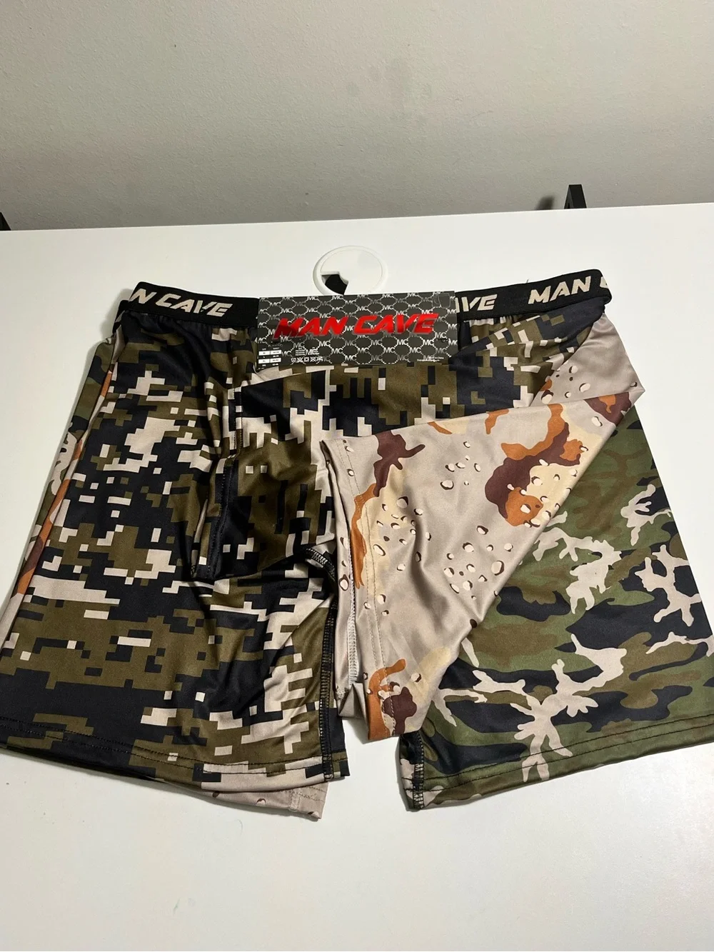Men’s Camouflage Boxer Briefs - Green Camo